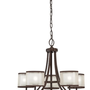 Hampton Bay 5 Light Bronze Ceiling Chandelier